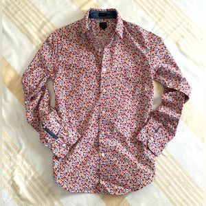 J. Crew LIKE NEW Spring Floral Midweight Cotton Shirt SZ S